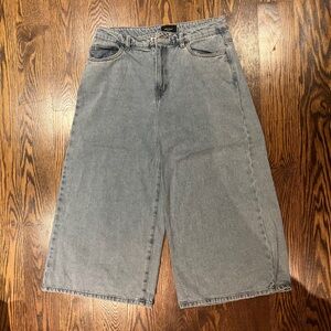 Vero Moda Light Wash Wide Leg Culottes Jeans 100% Cotton - Sz 30